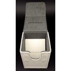 Docsmagic.de Premium Magnetic Flip Box (100) White + Deck Divider - MTG PKM YGO - Kartenbox Weiss