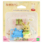 Sylvanian Family 2952, Ocher Hase Baby mit dem Zug