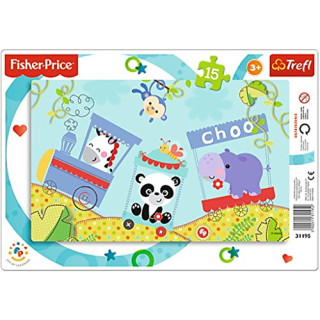 Puzzles -"15 frame puzzles" - Happy train / Fisher Price Mattel