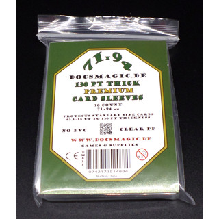 50 Docsmagic.de Premium Thick Card Sleeves - 130 pt - 3" x 4" Standard Size - 71 x 94 mm Kartenhüllen