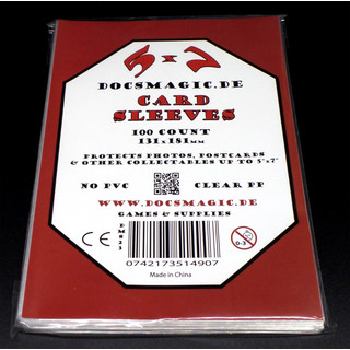 100 Docsmagic.de 5" x 7" Card Sleeves - 131 x 181 mm - Photo Postcard Kartenhüllen