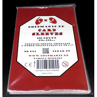 100 Docsmagic.de 6" x 9" Card Sleeves - 156 x 232 mm - Photo Postcard Kartenhüllen