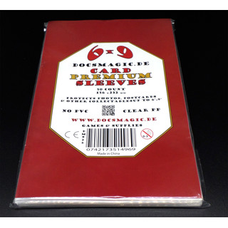 50 Docsmagic.de Premium 6" x 9" Card Sleeves - 156 x 232 mm - Photo Postcard Kartenhüllen