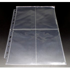 10 Docsmagic.de 4-Pocket Album Pages 3.5" x 5.25" - Photo Postcard - 95 x 144 mm - 11-Hole - Ordnerseiten