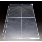 100 Docsmagic.de 4-Pocket Album Pages 3.5" x 5.25" - Photo Postcard - 95 x 144 mm - 11-Hole - Ordnerseiten