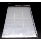 10 Docsmagic.de 6-Pocket Album Pages 2.5" x 5.25" - 67 x 144 mm - 11-Hole - Ordnerseiten