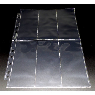 50 Docsmagic.de 6-Pocket Album Pages 2.5" x 5.25" - 67 x 144 mm - 11-Hole - Ordnerseiten