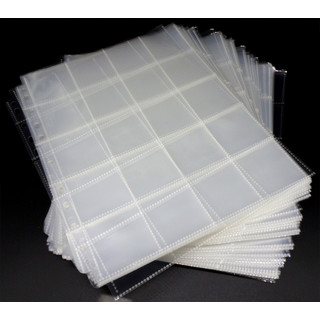 100 Docsmagic.de 20-Pocket Album Pages 2" x 2" - Coins Sticker - 53 x 53 mm - 11-Hole - Münzen Ordnerseiten