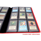 Docsmagic.de Pro-Player 9-Pocket Album Red - 360 Card Binder - MTG - PKM - YGO - Sammelalbum Rot