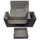 Docsmagic.de Premium Magnetic Tray Long Box Black Small - Card Deck Storage - Kartenbox Aufbewahrung Transport Schwarz