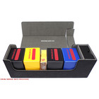Docsmagic.de Premium Magnetic Tray Long Box Black Medium - Card Deck Storage - Kartenbox Aufbewahrung Transport Schwarz