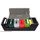 Docsmagic.de Premium Magnetic Tray Long Box Black Medium - Card Deck Storage - Kartenbox Aufbewahrung Transport Schwarz