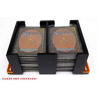Docsmagic.de Card Holder - 2-Compartment Black 260+ Standard Cards - Kartenhalter Schwarz