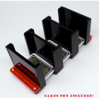 Docsmagic.de Card Holder - 3-Compartment Black 310+ Mini Cards - Kartenhalter Schwarz
