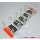 Docsmagic.de Card Holder - 5-Compartment Clear 520+ Mini Cards - Kartenhalter Durchsichtig