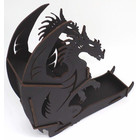 Docsmagic.de Dice Tower Dragon Black  - Würfelturm Schwarzer Drache