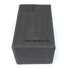 Docsmagic.de Premium Magnetic Tray Box (80) Silver + Deck Divider - MTG - PKM - YGO - Kartenbox Silber