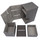 Docsmagic.de Premium Magnetic Tray Box (80) Silver + Deck Divider - MTG - PKM - YGO - Kartenbox Silber