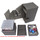 Docsmagic.de Premium Magnetic Tray Box (80) Silver + Deck Divider - MTG - PKM - YGO - Kartenbox Silber