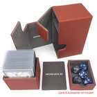 Docsmagic.de Premium Magnetic Tray Box (80) Copper + Deck Divider - MTG - PKM - YGO - Kartenbox Kupfer