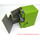 Docsmagic.de Premium Magnetic Tray Box (80) Light Green + Deck Divider - MTG - PKM - YGO - Kartenbox Hellgrün