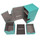 Docsmagic.de Premium Magnetic Tray Box (80) Mint + Deck Divider - MTG - PKM - YGO - Kartenbox Aqua