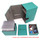 Docsmagic.de Premium Magnetic Tray Box (80) Mint + Deck Divider - MTG - PKM - YGO - Kartenbox Aqua