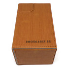 Docsmagic.de Premium Magnetic Tray Box (80) Gold + Deck Divider - MTG - PKM - YGO - Kartenbox Gold