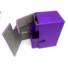 Docsmagic.de Premium Magnetic Tray Box (80) Purple + Deck Divider - MTG - PKM - YGO - Kartenbox Lila