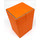 Docsmagic.de Premium Magnetic Tray Box (80) Orange + Deck Divider - MTG - PKM - YGO - Kartenbox Orange