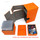 Docsmagic.de Premium Magnetic Tray Box (80) Orange + Deck Divider - MTG - PKM - YGO - Kartenbox Orange