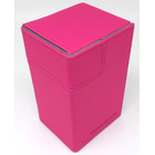 Docsmagic.de Premium Magnetic Tray Box (80) Pink + Deck Divider - MTG - PKM - YGO - Kartenbox Rosa