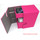 Docsmagic.de Premium Magnetic Tray Box (80) Pink + Deck Divider - MTG - PKM - YGO - Kartenbox Rosa