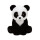 TY 96305 Panda Plüschtier