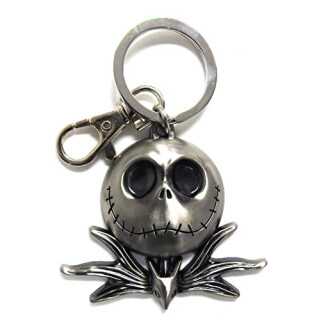 Nightmare Before Christmas Pewter Key Ring: Jack Skellington