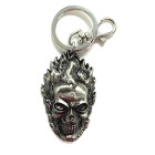 Ghost Rider Head Pewter Key Chain