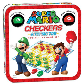 USAopoly Super Mario Combo Checkers/Tic Tac Toe (Tin)