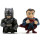 DC 97394 4-Inch Batman vs Superman Superman and Armor Batman Movie Figure (Pack of 2)