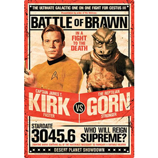Aquarius Star Trek Kirk vs Gorn Blechschild