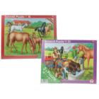 2er-Set Rahmenpuzzle Pferde 16 und 24 Teile