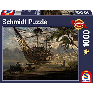 Schmidt 58183 - Schiff vor Anker, Puzzle, 1000 Teile