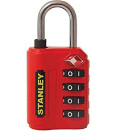 STANLEY TravelMax TSA Zahlenschloss 30mm rot 4-stellig...