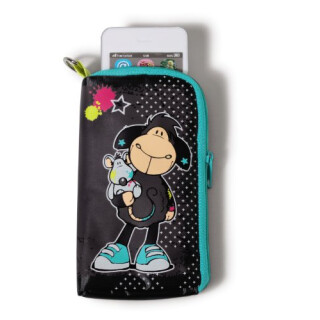 NICI 37083 - Handytäschchen Jolly Leroy und Mäh Ratte Nylon 9 x 15 cm