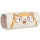 Nici 39041 Schlampermäppchen Plüsch, beige/grau/orange