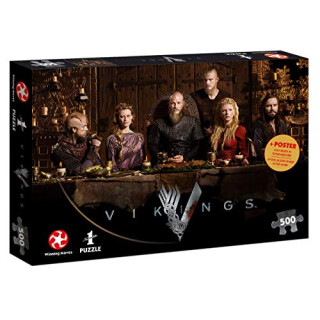 Puzzle Vikings Ragnars Court Wikinger 500 Teile 48 x 34 cm