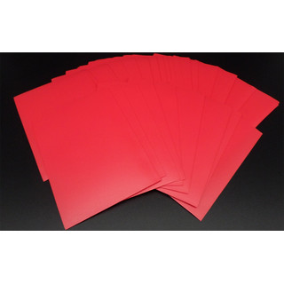 100 Docsmagic.de Double Mat Red Card Sleeves Standard Size 66 x 91 - Rot - Kartenhüllen - PKM MTG