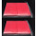 2 x 100 Docsmagic.de Double Mat Red Card Sleeves Standard Size 66 x 91 - Rot - Kartenhüllen - PKM MTG