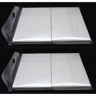 2 x 100 Docsmagic.de Double Mat White Card Sleeves Standard Size 66 x 91 - Weiss - Kartenhüllen - PKM MTG