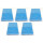 5 x 100 Docsmagic.de Double Mat Light Blue Card Sleeves Standard Size 66 x 91 - Hellblau - Kartenhüllen - PKM MTG