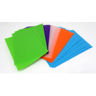 5 x 100  Docsmagic.de Double Mat Card Sleeves Standard Size 66 x 91 - Clear Light Blue Light Green Purple Orange - Kartenhüllen - PKM MTG